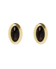 Carica l'immagine nel visualizzatore di Gallery, Orecchini SODINI cabochon in cornice Harper - Nero
