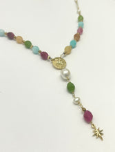 Carica l'immagine nel visualizzatore di Gallery, Collana Sacramore Multicolor con giade e perle

