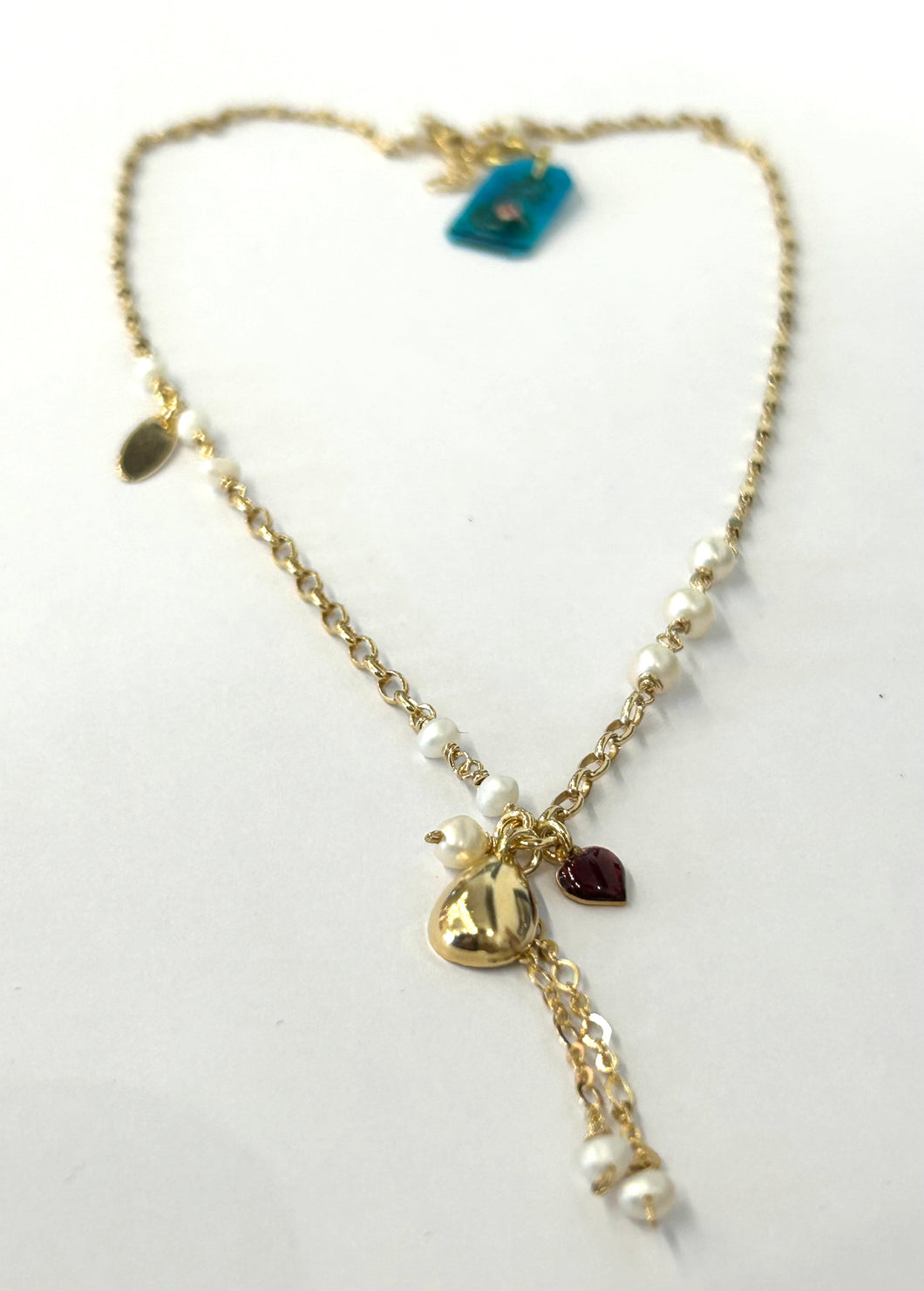 Collana Sacramore Alba argento dorato e perle