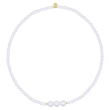 Carica l&#39;immagine nel visualizzatore di Gallery, GIROCOLLO ELASTICO CHOKER 3 PERLE - WHITESIDE
