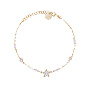 BRACCIALE CATENA CASTONI SOGGETTO SMALL PAVÈ - STARDUST TEN (+soggetti)