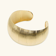 Carica l&#39;immagine nel visualizzatore di Gallery, Bracciale ETRUSCA Rigido Graduato Texture Rigata
