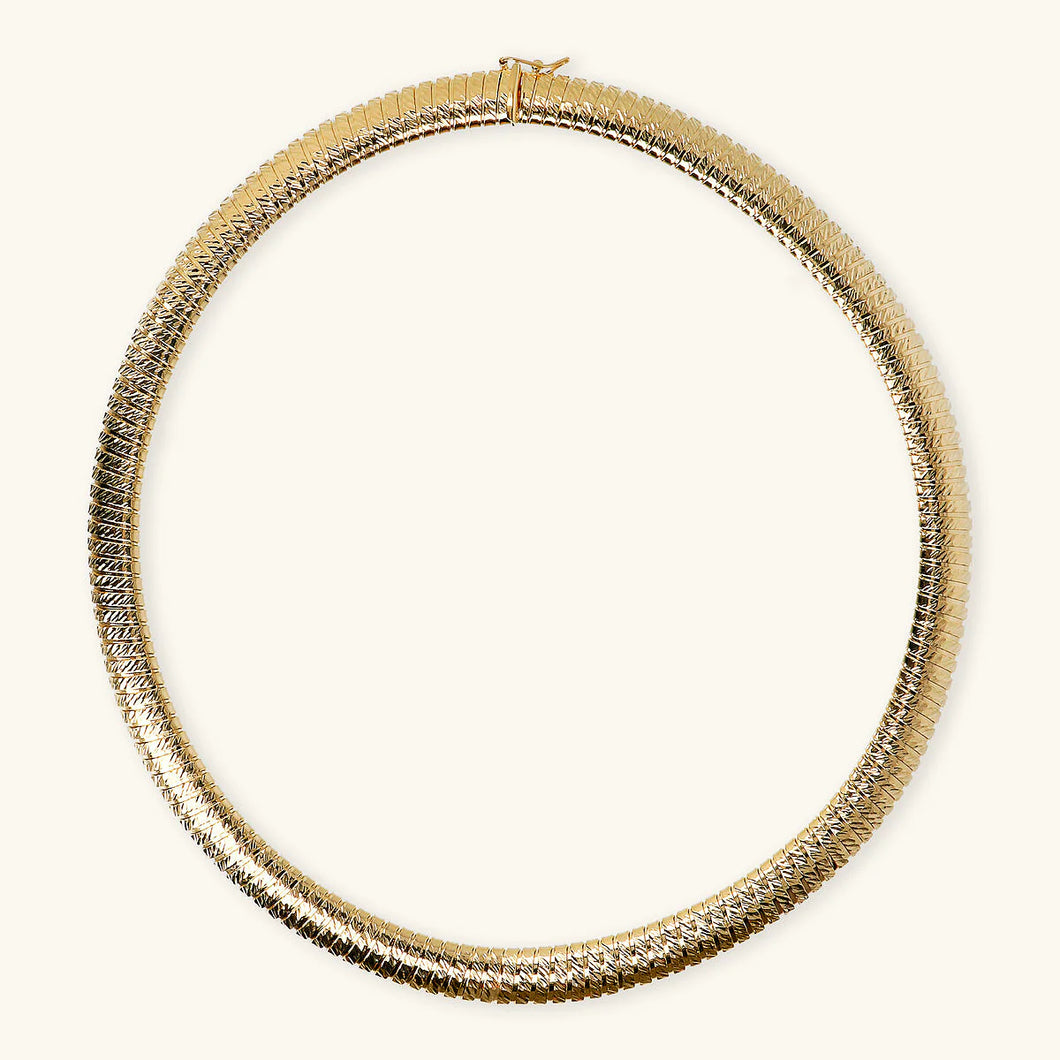 Collana ETRUSCA Girocollo Tubogas Diamantata