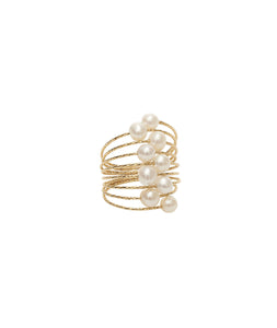 Anello MAGICO MagicWire (perle ø4 e oro 18kt)