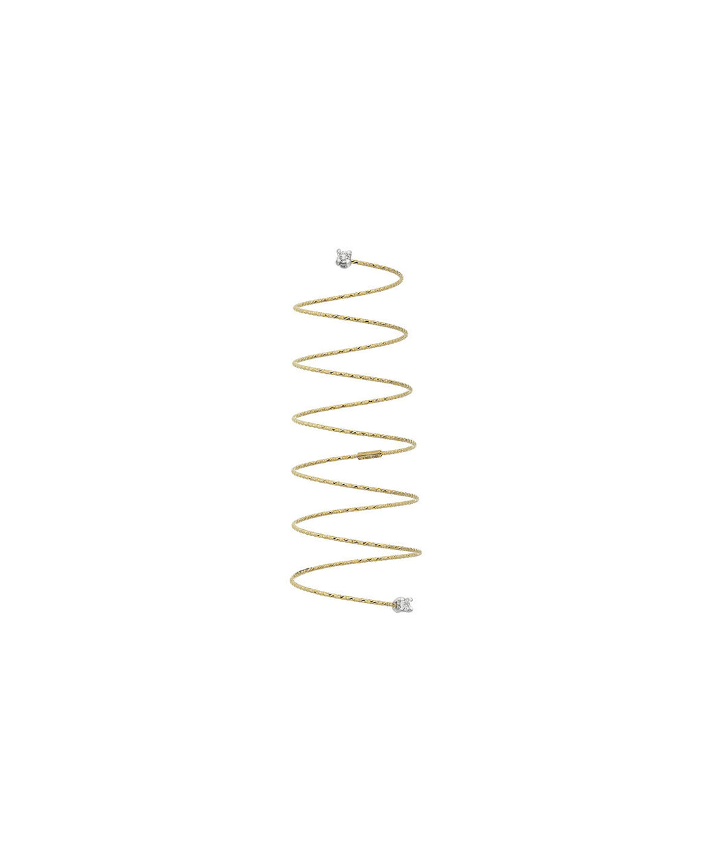 Anello spirale SILENZIO MagicWire (oro 18kt e diamanti)