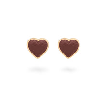 Carica l&#39;immagine nel visualizzatore di Gallery, ORECCHINI Rue des mille CHOCO LOBO CUORE
