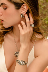 Collana Suali "germogli" in  argento