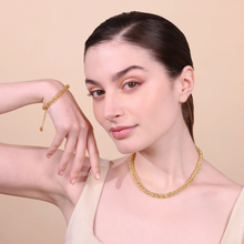 Carica l'immagine nel visualizzatore di Gallery, Bracciale ETRUSCA Maxi catena spiga martellata
