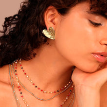 Carica l'immagine nel visualizzatore di Gallery, Orecchini ETRUSCA Cuore a lobo martellati
