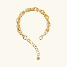 Carica l'immagine nel visualizzatore di Gallery, Bracciale ETRUSCA Maglie ovali a intreccio lavorate
