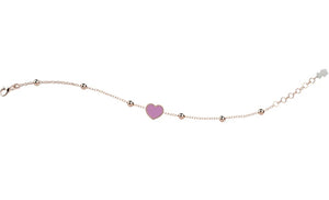 Bracciale con Cuore Rosa