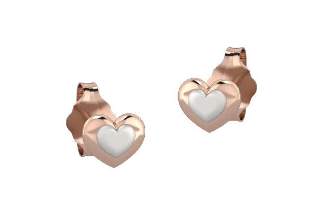 Orecchino Cuore Rosa Arg 925 Nanán