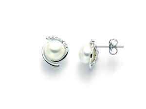Orecchini Miluna con Perle e Diamanti in oro bianco PER2209X