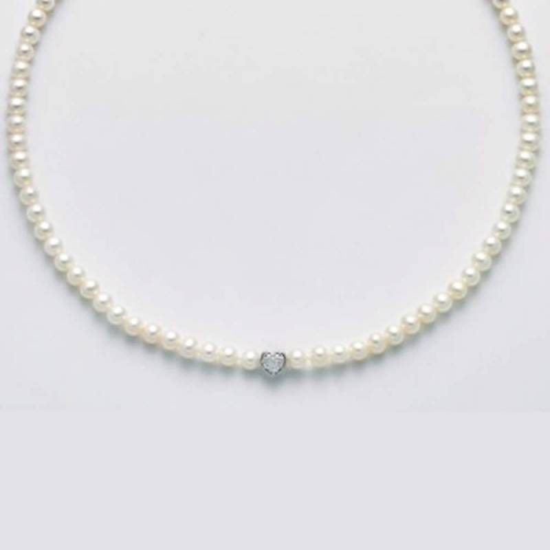 Collana Miluna Donna Perle e Diamanti Oro Bianco 750% – PCL5789V