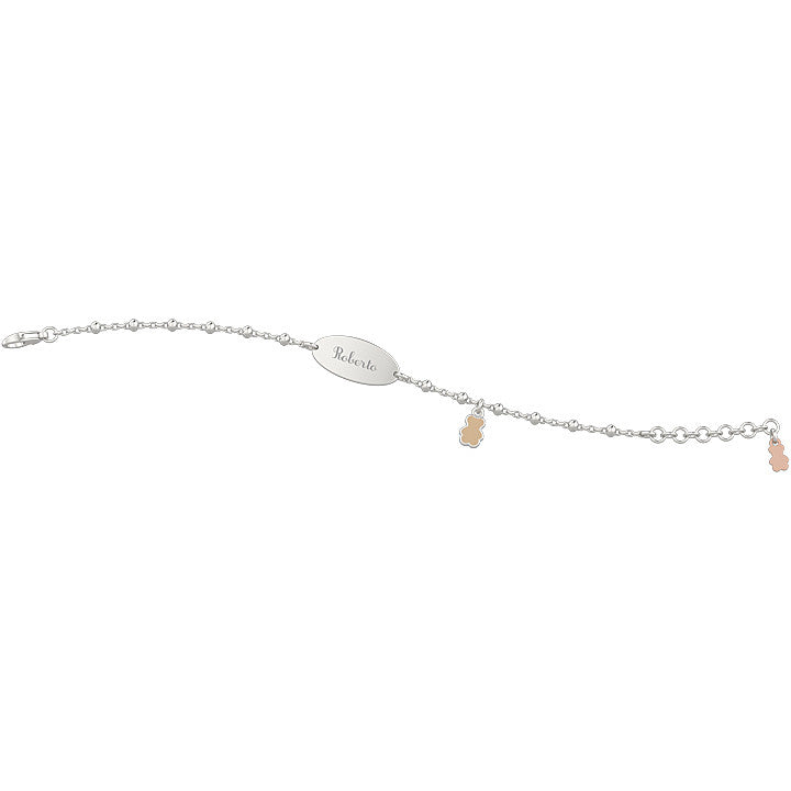 Bracciale Con Targhetta BimBo Arg 925 Nanán