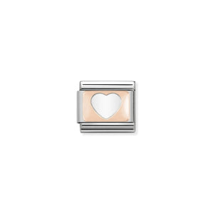 LINK COMPOSABLE CLASSIC CUORE IN ORO ROSA