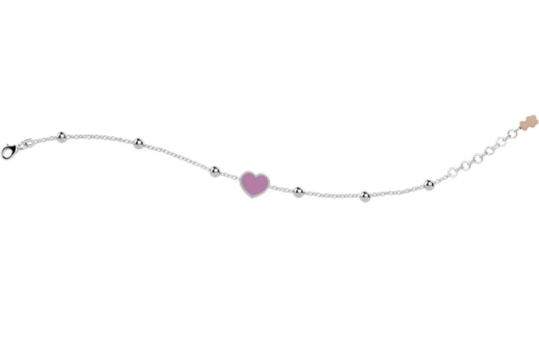 Bracciale con Cuore Rosa