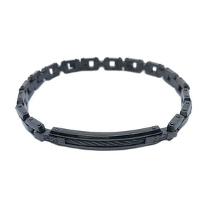 Bracciale Zancan in Acciaio Nero con Spinelli – Hiteck – EHB209