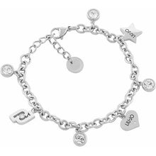 Carica l&#39;immagine nel visualizzatore di Gallery, bracciale donna gioielli Liujo Brilliant Multicharm
