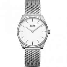 Carica l&#39;immagine nel visualizzatore di Gallery, Orologio donna Cluse 36MM Féroce Mesh White, Silver Colour
