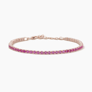 Bracciale MINI TENNIS Mabina argento e zirconi