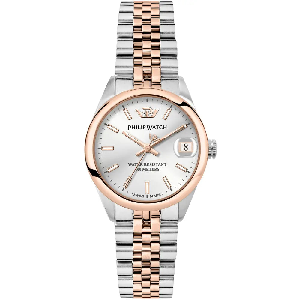 OROLOGIO DONNA PHILIP WATCH 31mm WHITE SILVER DIAL