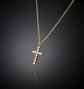 COLLANA PENDENTE BOLD CROSS GOLD