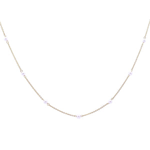 GIROCOLLO CON MINI PERLE - ORO18KT