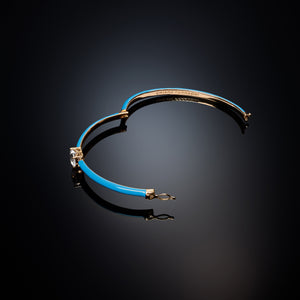 Bracciale bangle love parade azure