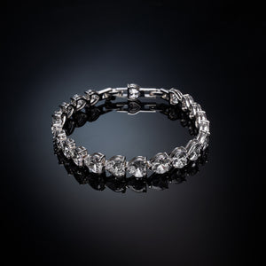 Bracciale crystal infinity love horizontal