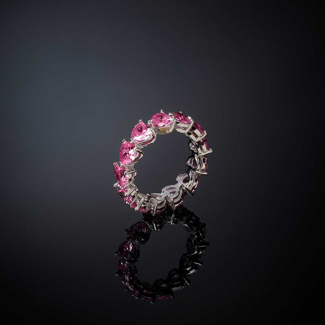 Anello Infinity Love Fairytale pink heart