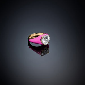 Anello chevalier love parade pink