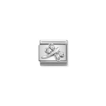 Carica l&#39;immagine nel visualizzatore di Gallery, LINK COMPOSABLE CLASSIC LIBELLULA IN ARGENTO 925

