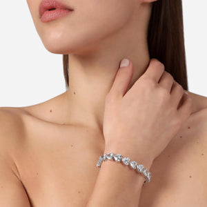 Bracciale crystal infinity love horizontal