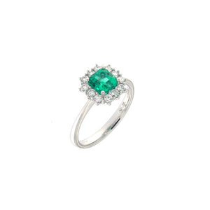 Anello Mirco Visconti con smeraldo colombiano e diamanti