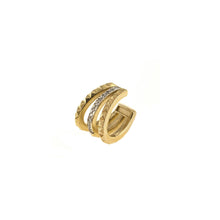 Carica l'immagine nel visualizzatore di Gallery, EARCUFF 3 FILI BORCHIE ZIRCONI RUE DES MILLE
