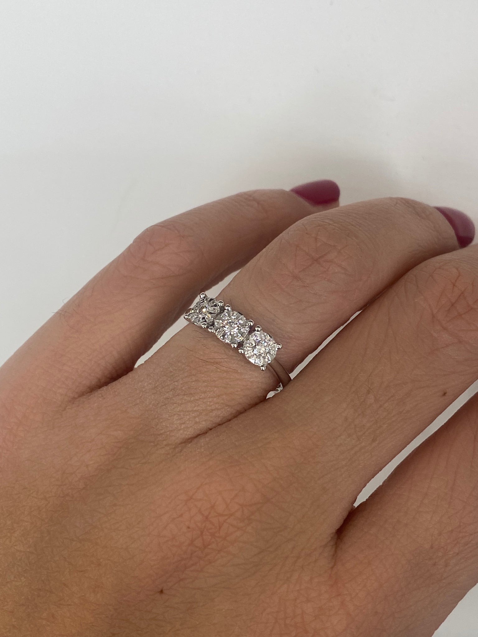 Anello trilogy Mirco Visconti oro bianco e diamanti Il Maestro Orafo Gioielli