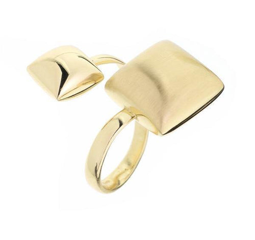Anello argento placcato oro giallo GELATINE - Il Maestro Orafo Gioielli