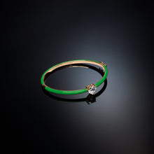 Carica l&#39;immagine nel visualizzatore di Gallery, Bracciale bangle Love Parade green medium
