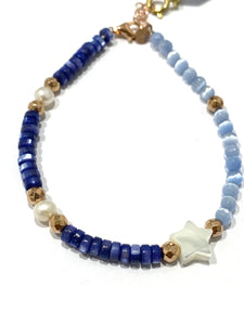 Bracciale Sacramore argento, pietre e stella in madreperla
