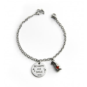 Bracciale "Be happy and smile"