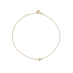 BRACCIALE CROCE - ORO18KT