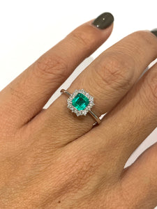Anello Mirco Visconti con smeraldo colombiano e diamanti