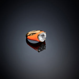 Anello chevalier love parade orange