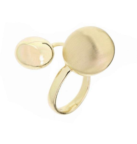 Anello argento placcato oro giallo GELATINE - Il Maestro Orafo Gioielli