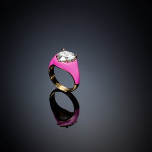 Anello chevalier love parade pink