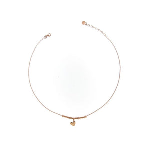 GIROCOLLO MICRO ANELLI galvanica oro rosa (+soggetti)