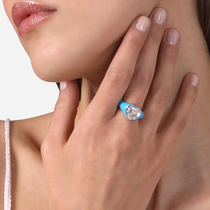 Anello chevalier love parade azure