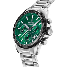 Carica l&#39;immagine nel visualizzatore di Gallery, OROLOGIO FESTINA F20560/4 VERDE BRACCIALE IN ACIAIO, UOMO
