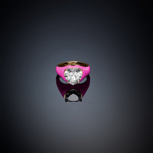 Anello chevalier love parade pink